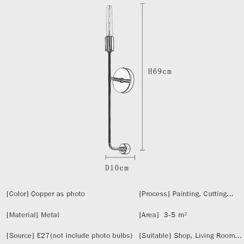 Скандинавские светодиодные настенные лампы прикроватные лестницы зеркальный