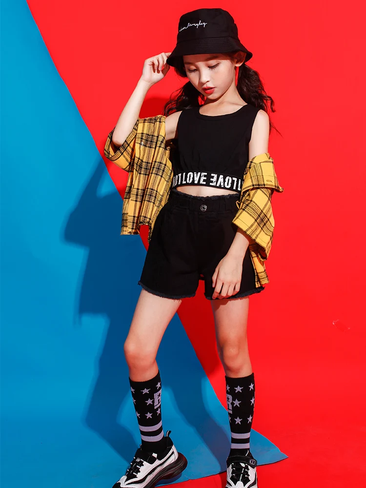 Детская одежда для выступлений в стиле хип хоп свитшот топы Короткие штаны бега