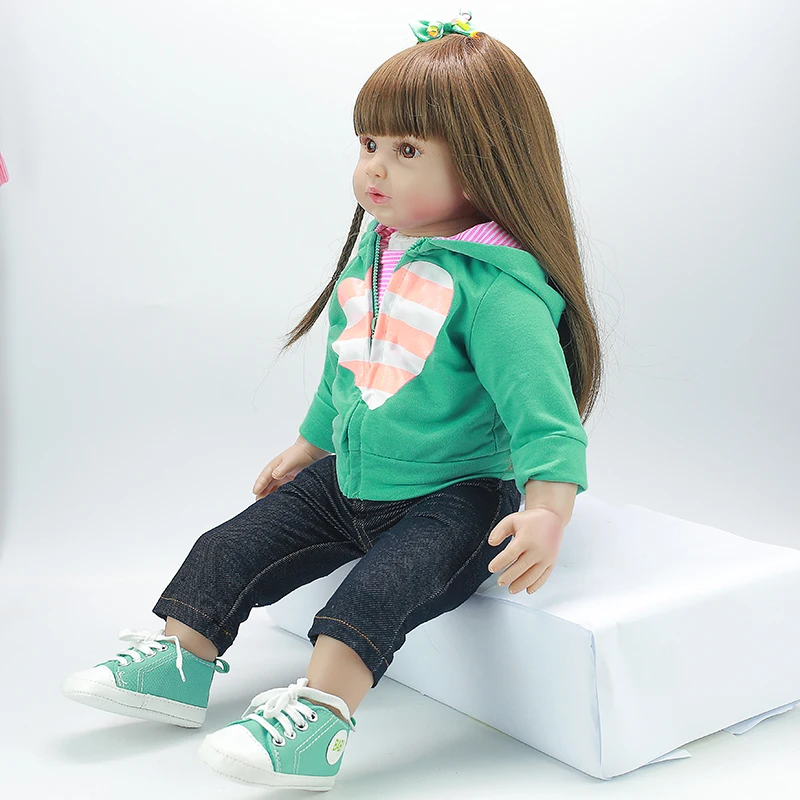 60 см реборн малыш кукла игрушка реалистичные виниловые принцесса ребенок с