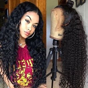 ДЖЕЙСИ волнистые Синтетические волосы на кружеве парик 13x4 Синтетические волосы на кружеве человеческих волос парики бразильских объемных кудрявы парики из натуральных волос для Для женщин 4x4 закрытие парик