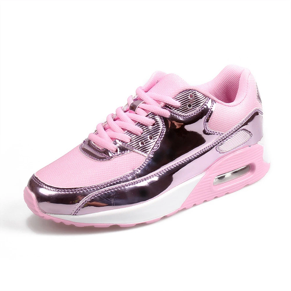 

Fashion Women Sneakers Running Shoes Outdoor Sports Shoes Breathable Mesh Comfort Jogging Mesh Shoes Air Cushion Lace Up Shoes