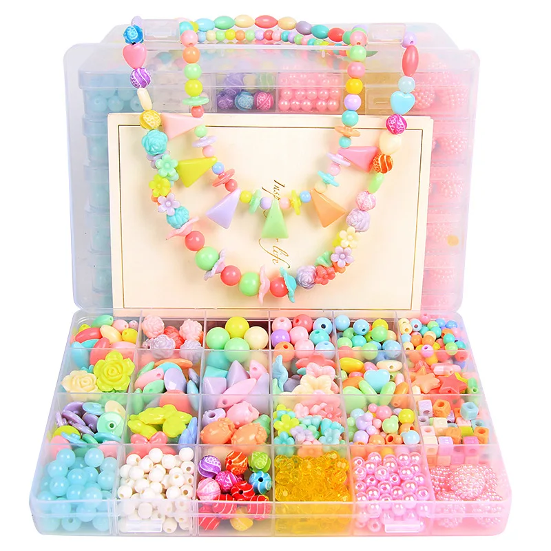 Бусины ручной работы для детей сделай сам с набором аксессуаров браслет из