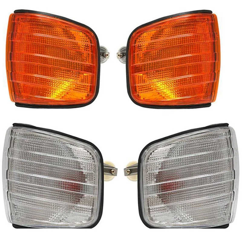 

4 шт., автомобильные угловые фары для Mercedes Benz W126 300SE 1500SE 1560SE