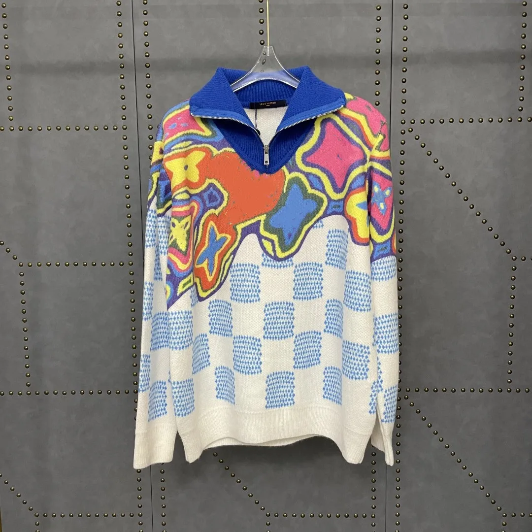 

2021 autumn and winter new Korean style high neck half zipper loose casual long-sleeved pullover sweater knitted top women