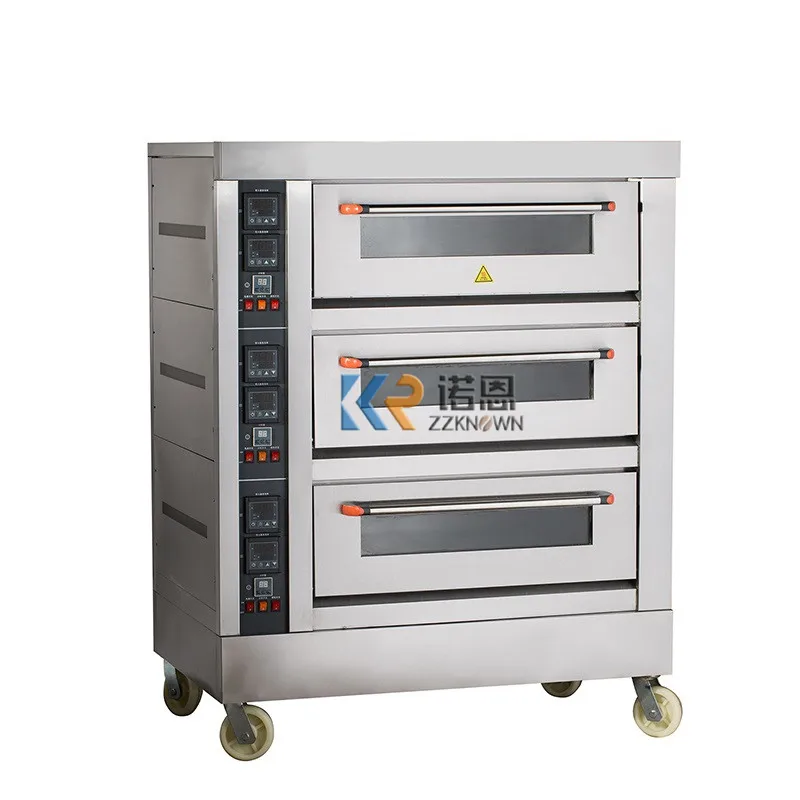 Пекарское оборудование печь для торта хлеба пиццы три колоды шесть лотков
