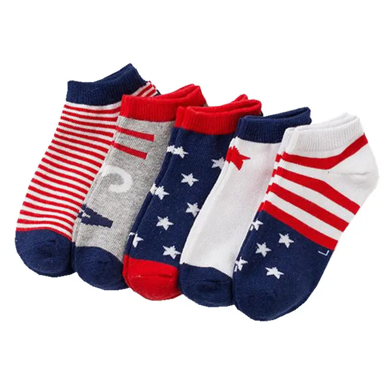 

5 Pairs Baby Socks Neonatal Summer Mesh Cotton Polka Dots Plain Stripes Kids Girls Boys Children Socks for 3-12 Year