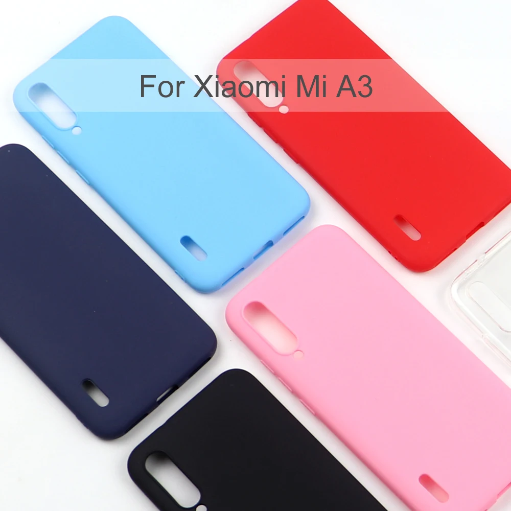 

Silicone Case For Xiaomi Mi A3 Mobile Phone TPU Soft Back Case Cover Coque Funda