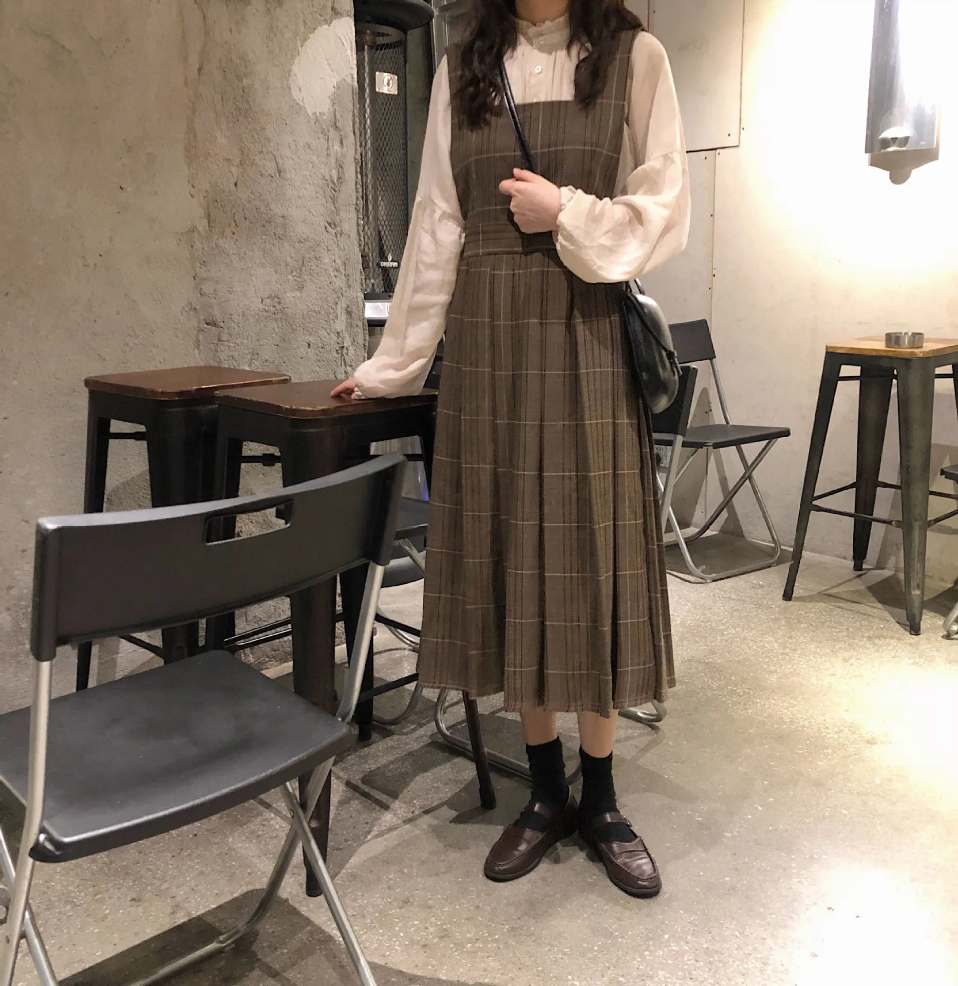 Sisley/женское платье на бретельках, французский винтажный стиль, новинка года, осеннее платье для похудения, платье принцессы из двух предметов для девочек