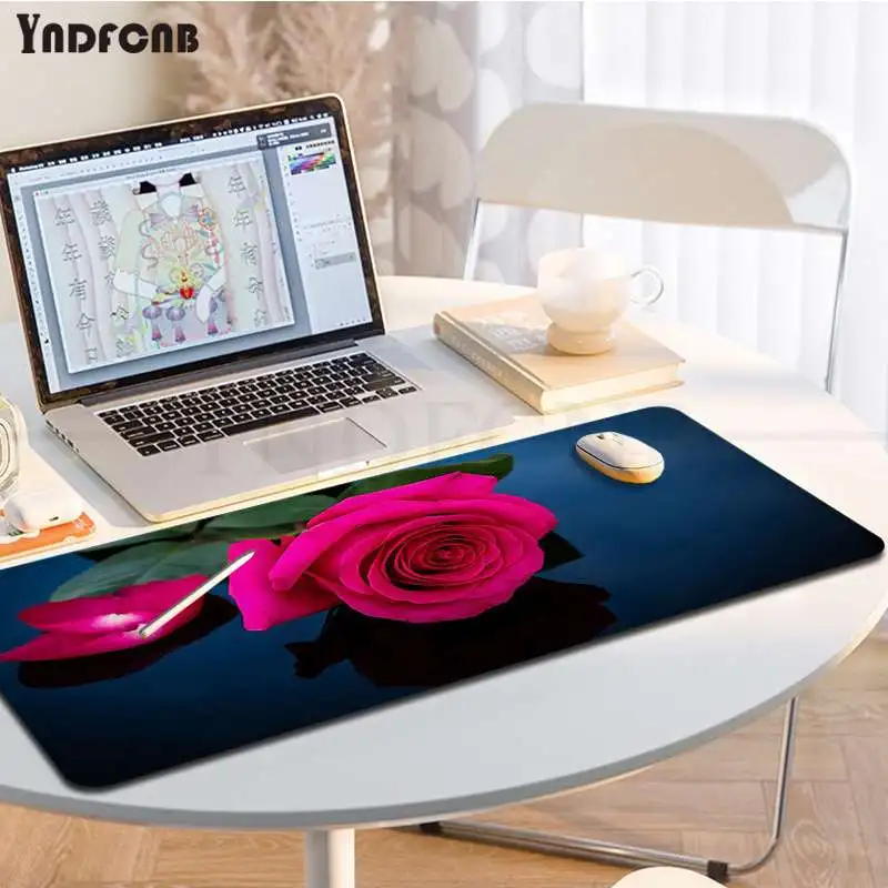 

Rose Pink Cute Mouse Pad Super Creative INS Tide Large Game Size For Keyboards Mat Mousepad For Boyfriend Gift