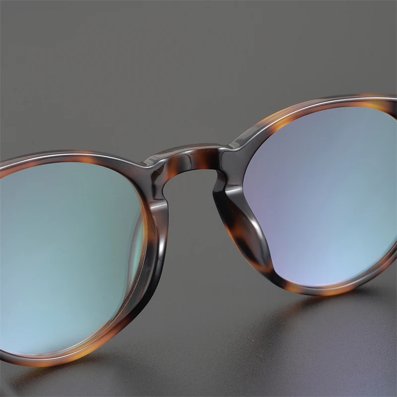 Retro Vintage Acetate Round Myopia Glasses Frame Men Women Sir O'malley  Eyeglasses Optical Prescription Eyewear Frame OV5256