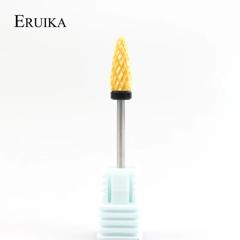 1 шт. желтая керамическая фреза для маникюра|Принадлежности дизайна ногтей| |