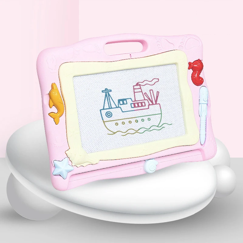 Доска для рисования с игрушками настольная детская цветная доска граффити