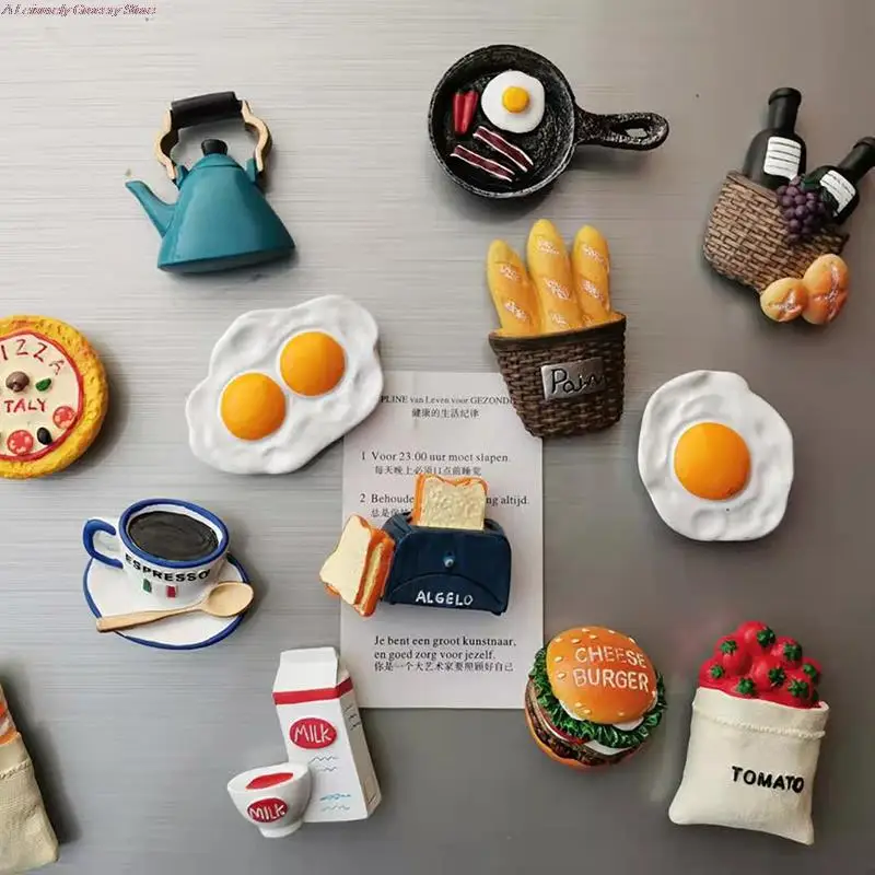 

Home Decoration Magnetic Refrigerator Paste Sticky Notes Bread Machine Model