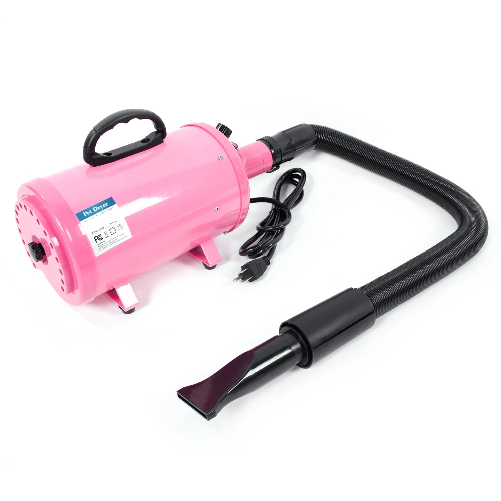 구매 4 가지 색상 애완 동물 헤어 드라이어 120V 2800W 휴대용 개 고양이 애완 동물 미용 블로우 헤어 드라이어 빠른 그리기 헤어 드라이어 미국 표준
