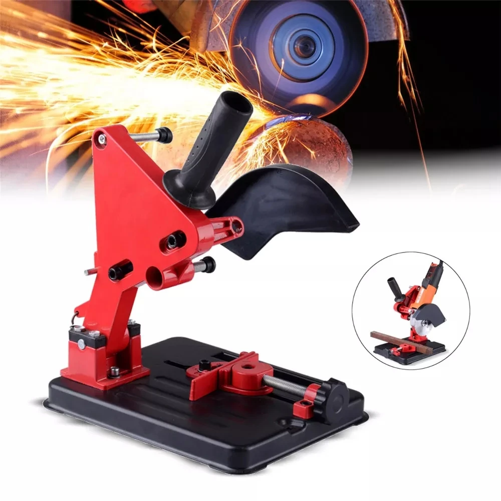 

ALLSOME Angle Grinder Stand Bracket Holder Cutter Support Metal Cutting Machine Power Tools Accessories for 100 115 125mm