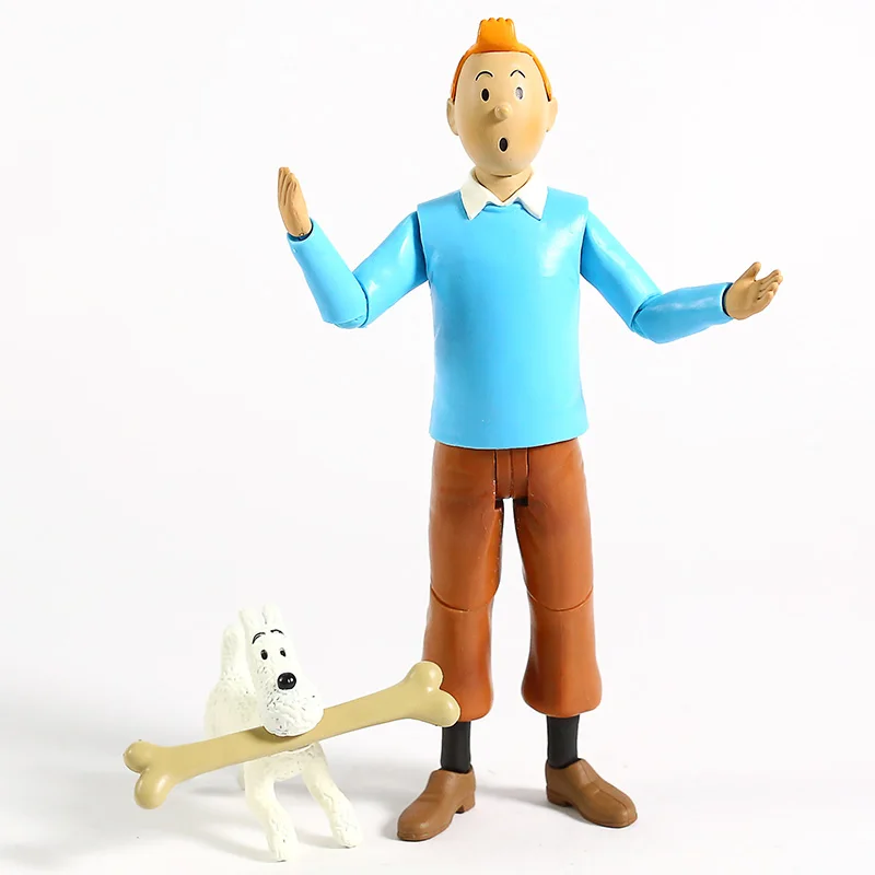 «Приключения Тинтина» Tintin и Milou ПВХ фигурка Коллекционная модель игрушки