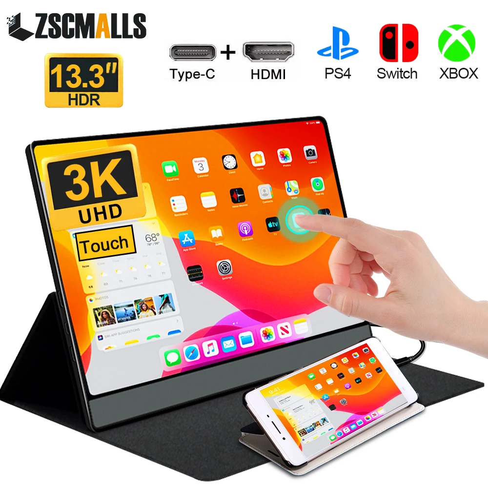 портативный монитор 133 дюйма 3k u