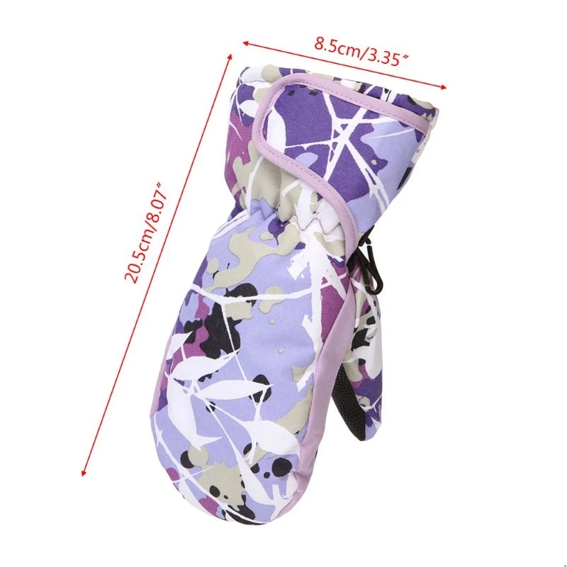 

Windproof Waterproof Kids Winter Warm Mittens Children Boys Girls Breathable Ski Snowboard Gloves