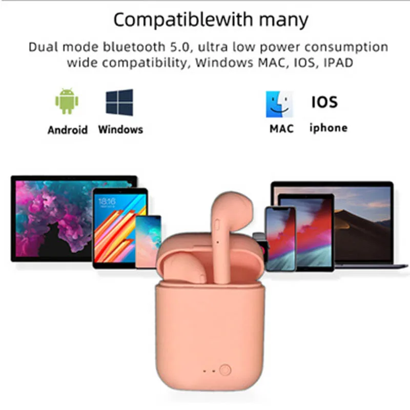 Мини-2 Наушники-вкладыши TWS Bluetooth 5 0 гарнитура Беспроводной наушники с микрофоном