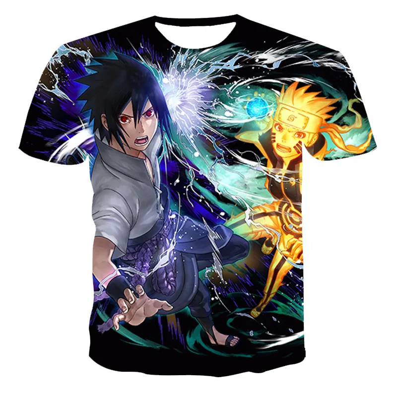 

Anime Naruto 3D Printing Men's T-Shirt Comfortable And Breathable