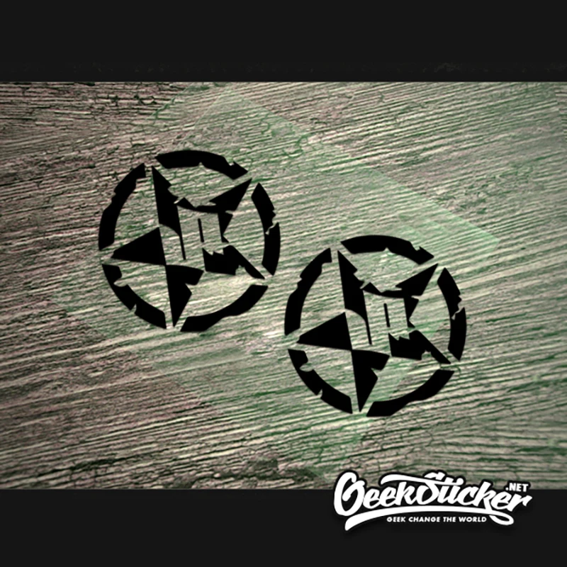 Водонепроницаемая виниловая наклейка на корпус с пятиконечной звездой для