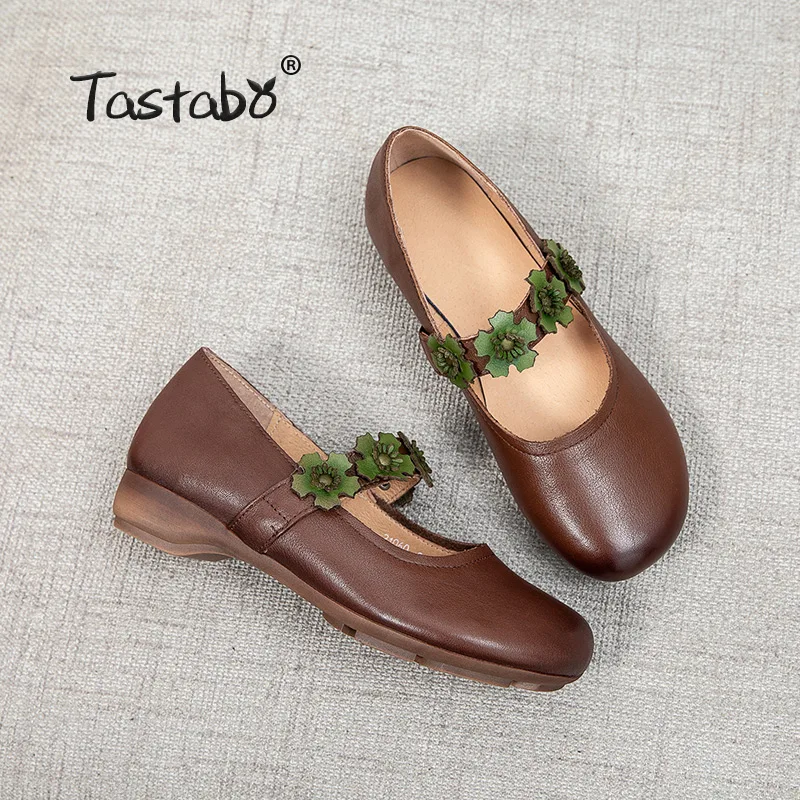 

Retro Rainforest Elastic Band Painting Flower Celebrity Style Lazy Flat Soft Shoes Women Shoes Botas Mujer 2020 S21060