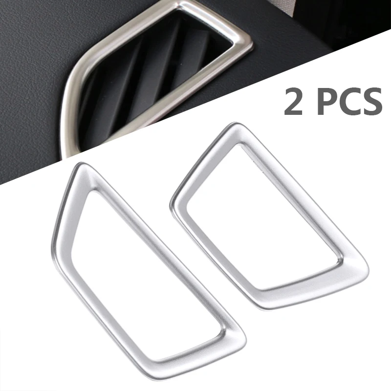 

For Peugeot 3008 Allure 2016-2018 2pcs ABS Left-hand Drive Upper Air Vent Outlet Cover Trim Auto Interior Mouldings