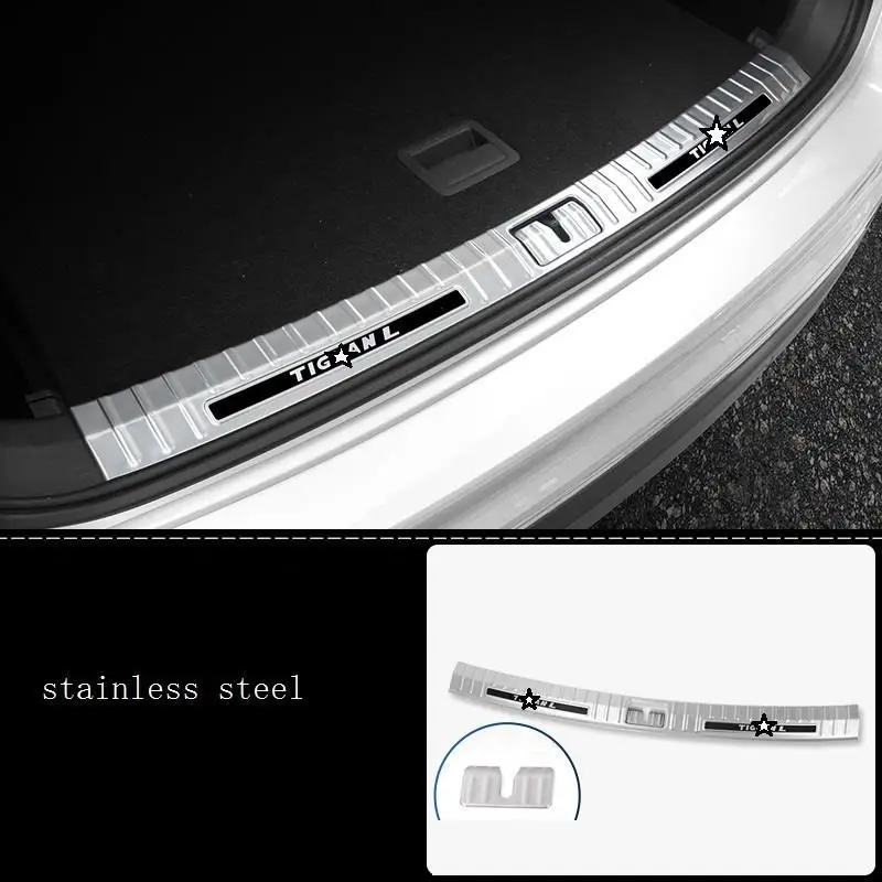 Задняя панель багажника ножная педаль внешний Хромированный Авто декоративный