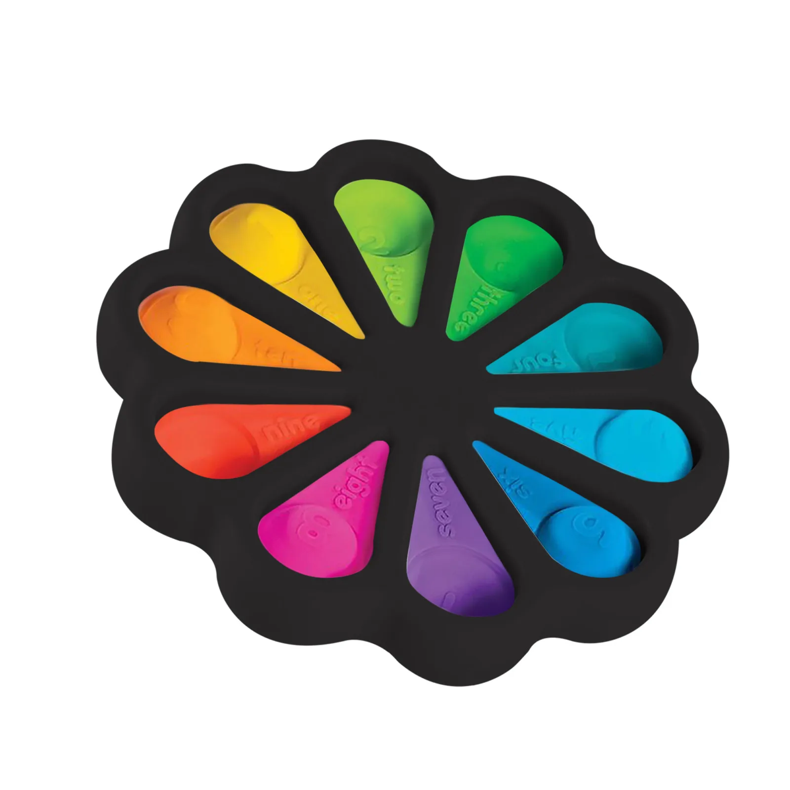 

15cm Fidget Simple Dimple Toy Flower Fidget Toys Stress Relief Hand Toys Early Educational For Kids Adults Anxiety Autism Toys