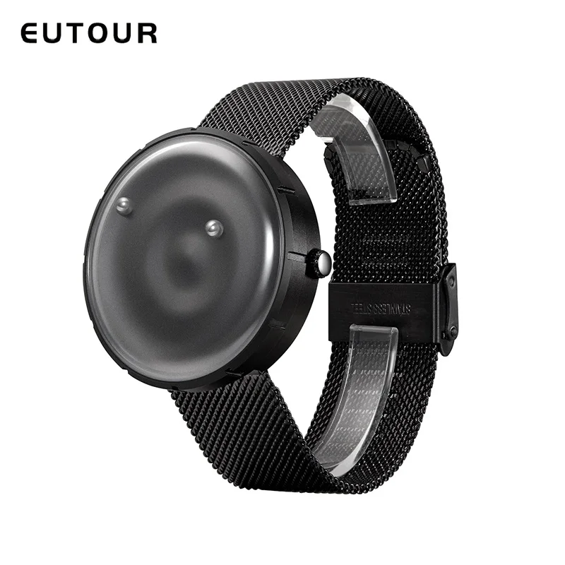 

Watches for Men EUTOUR Original Brand New Magnetic Pointer Free Concept Quartz Watch Magnetic Ball Distinctive Wristwatches 2021