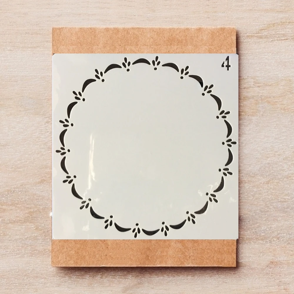 13 см простые круглые линия DIY трафареты для слоев настенная живопись Скрапбукинг