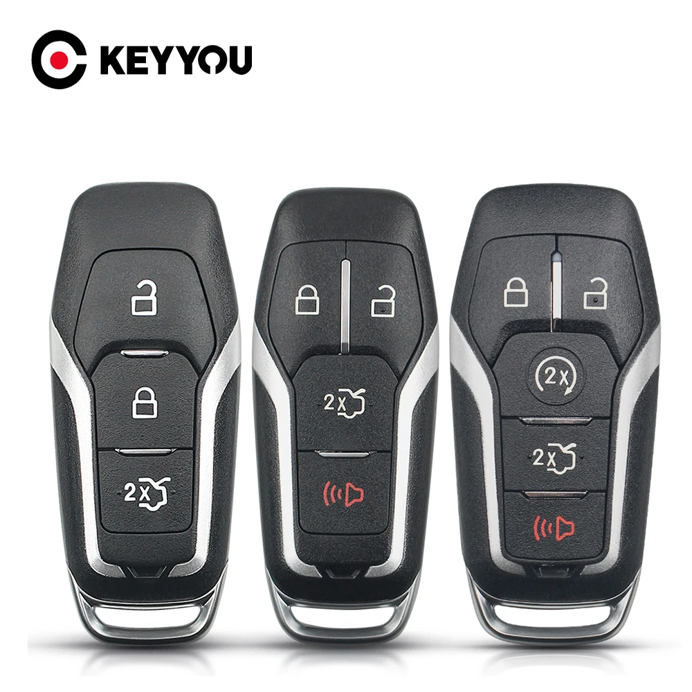 Складной чехол KEYYOU для Ford 3/4/5 кнопки дистанционного ключа от машины Mustang Edge Explorer