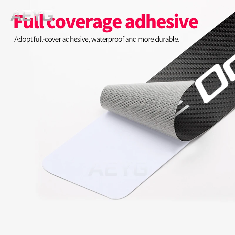 Carbon Fiber Car Door Sill Guard Protected Leather Stickers For Skoda Octavia Rapid Fabia Kodiaq Scala Karoq Kamiq Superb Virs | Автомобили