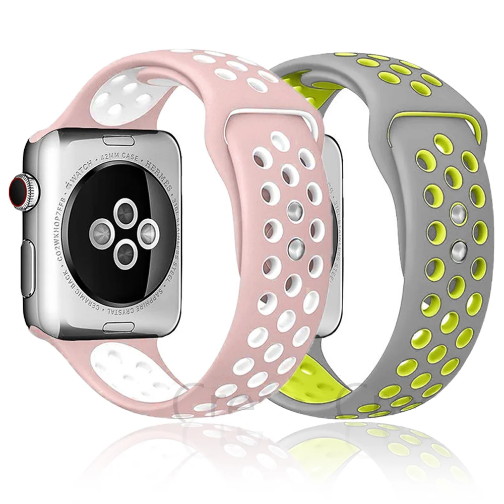 

Силиконовый ремешок для apple watch band 45 мм 41 мм 44 мм 42 мм 40 мм 38 мм, браслет для смарт-часов apple watch series 7 5 4 3 se 6