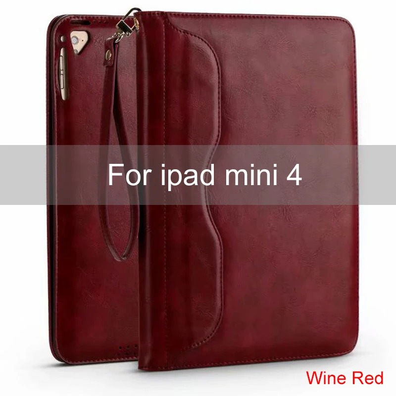 For mini 4 Essidi роскошный кожаный умный чехол рукав для iPad mini 4 3 2 1th Gen стенд планшетный защитный чехол для IPad Mini 1 2 3 4 - Цвет: For mini 4