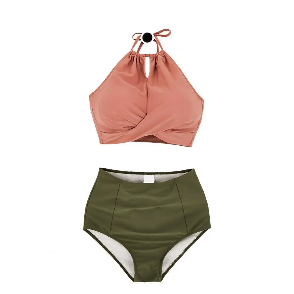 

Студент купальник на завязках, собранные бикини для девочек контраст Цвет женский купальник-бикини, студент