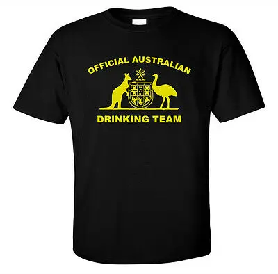 Забавная футболка Австралийский drinking Team официальный флаг герб боган
