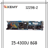 akemy laptop motherboard for lenovo for thinkpad x1 carbon i5 4300u 8gb mainboard 00hn767 12298 2 48 4ly06 021 ddr3 new