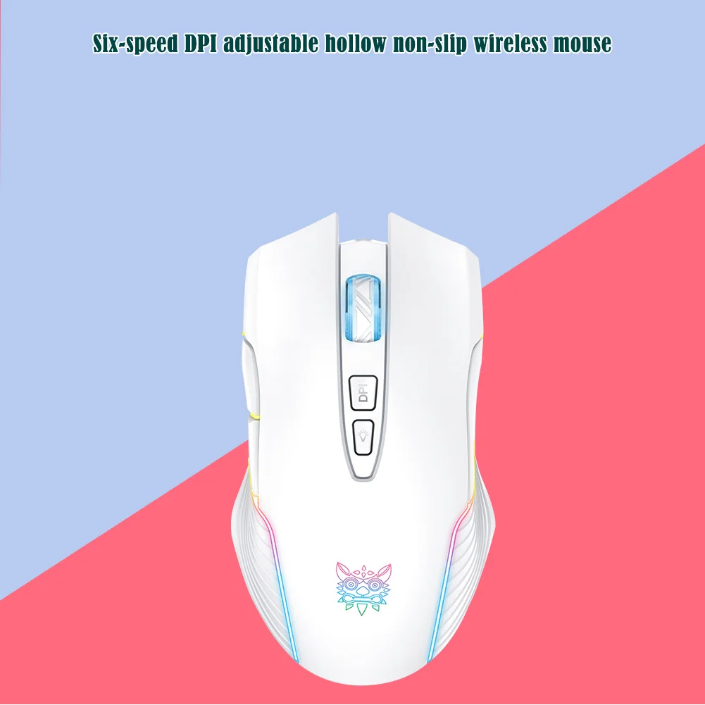 

Беспроводная игровая мышь, 5 цветов RGB, 2,4 ГГц