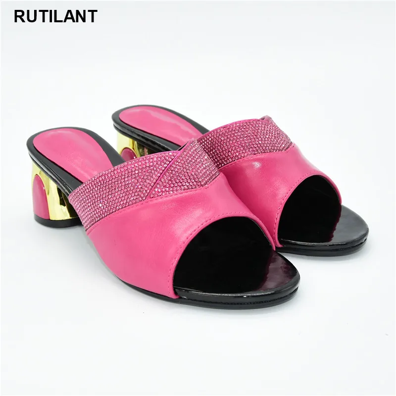 Модная элегантная обувь со стразами Женская Женские свадебные туфли на высоком