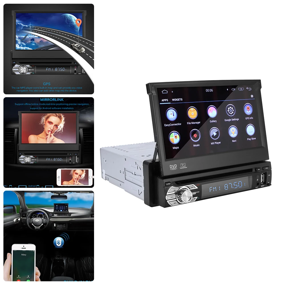 7 дюймовый автомобильный Радио Мультимедийный видео плеер универсальный