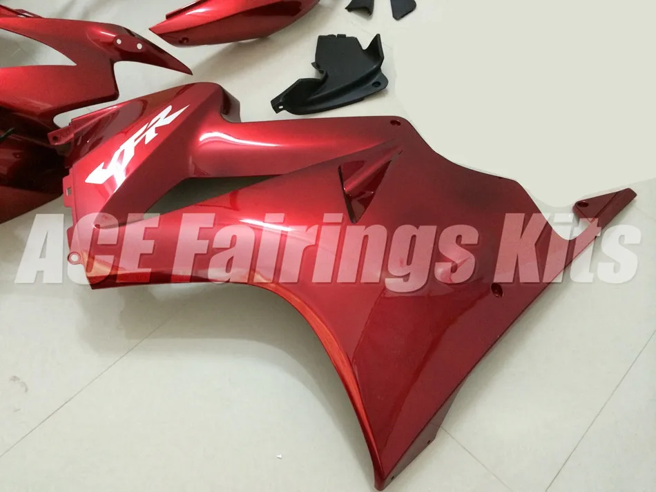 ABS Обтекатели комплект Подходит для HONDA VFR800 2002-2012 VFR 800 800RR 02 03 04 2005 2006 2007 2008 2009 2010 2011 2012 Пользовательские красный