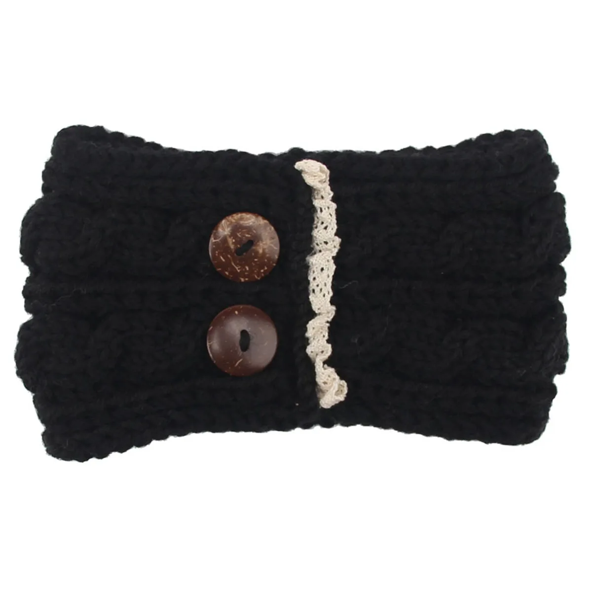 Половина скидки зимняя теплая Ушная вязаная головная повязка тюрбан для Вязание