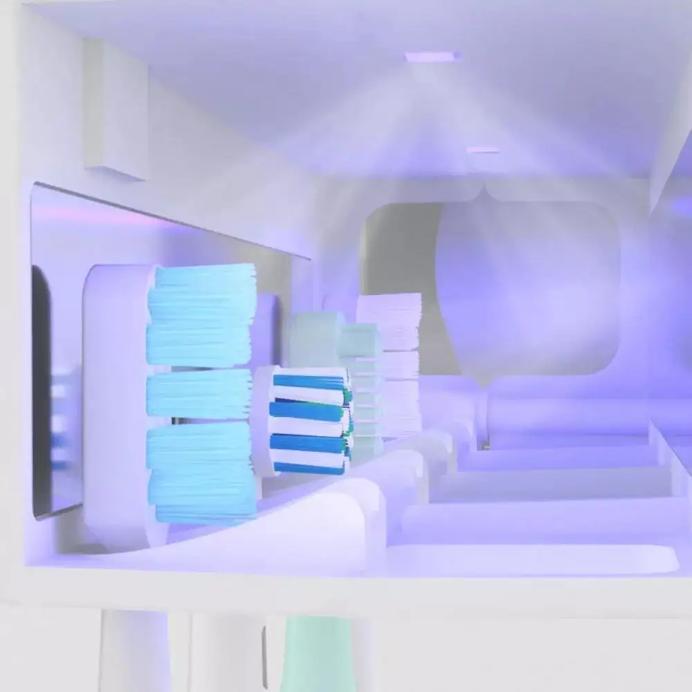 

Xiaomi Dr Meng Smart Disinfection Toothbrush Holder UV Sterilizer With Cup Wall Sticker Set Toothpaste Dispenser Tools