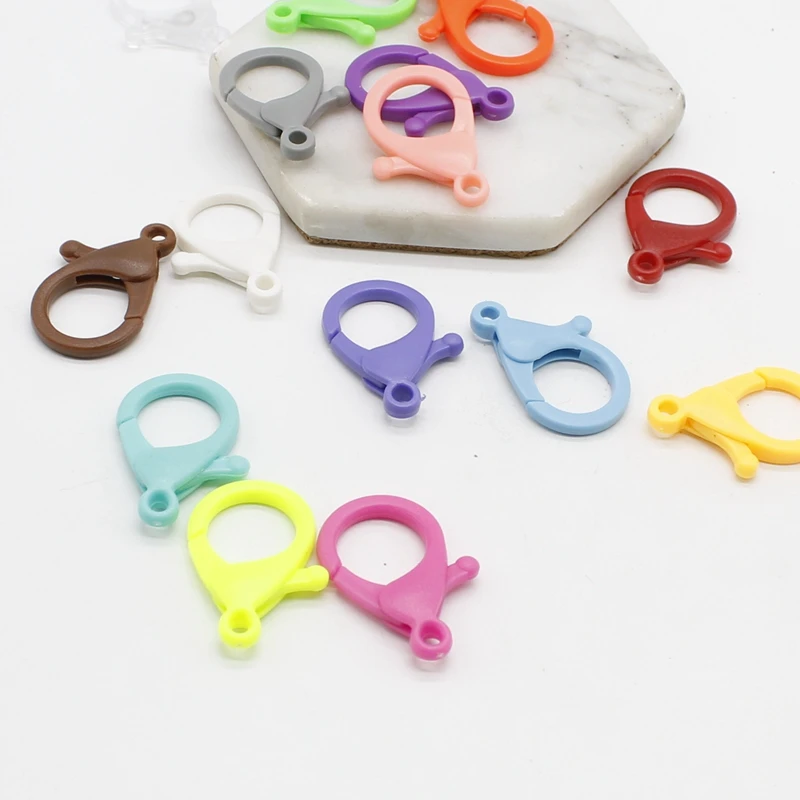 10 цветных пластиковых застежек-карабинов застежки для багажа и игрушек