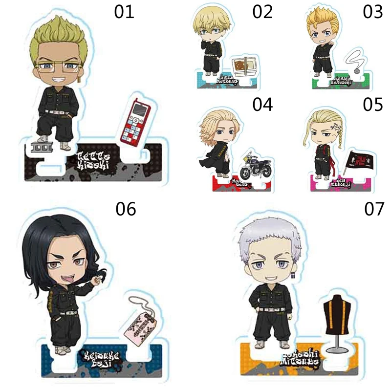 

Anime Tokyo Revengers Acrylic Stands Manjiro Ken Takemichi Hinata Atsushi Cartoon Figure Model Plate Decor Fans Gift Collection