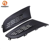 possbay car styling front side cover grille trim fit for vw polo typ 6r hatch backsedan pre facelift 2010 2013 racing grills
