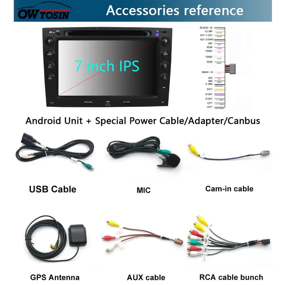 Автомагнитола для Renault Megane 2 ii 7 дюймов IPS 8 ядер 4 Гб ОЗУ + 64 ПЗУ Android 9 0 DVD GPS 2003 2004 2005 2006