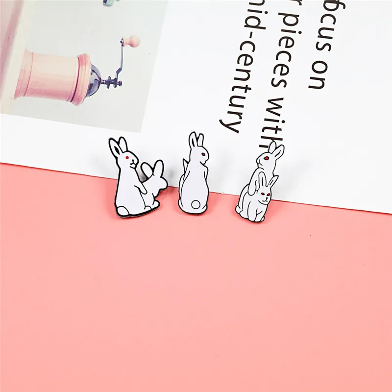 2 ~ 4 шт./компл. эмалированная булавка в виде животного корги панды кролика рыбы