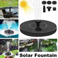 round solar fountain outdoor landscape pool pond water pump waterfall decor